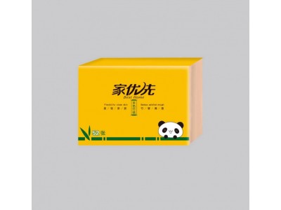 家优先 柔韧亲肤 本色竹浆纸52张