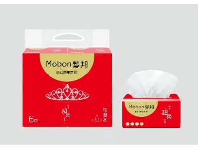 梦邦超柔可湿水抽纸