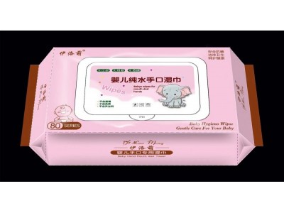 伊洛萌 婴儿纯水手口湿巾