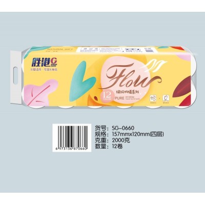 胜港2000克12卷|山东卫生纸厂家