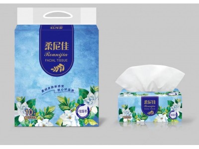 柔尼佳可湿水 原生木浆抽纸