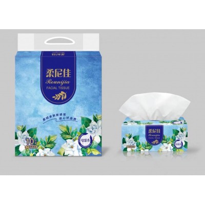 柔尼佳可湿水 原生木浆抽纸