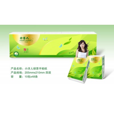 小洋人绿茶手帕纸