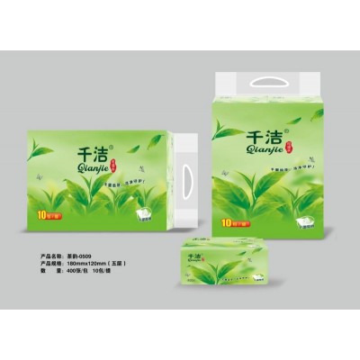 千洁茶韵干湿两用抽纸