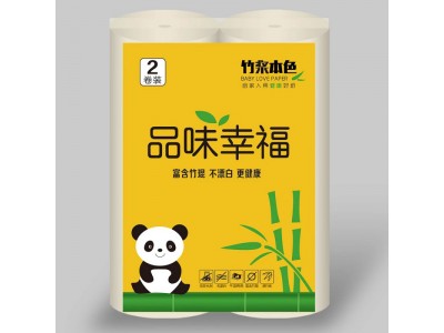 爽悦 品味幸福 竹浆本色纸 卷纸 卫生纸