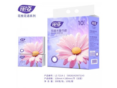 丽姿 可湿水面巾纸