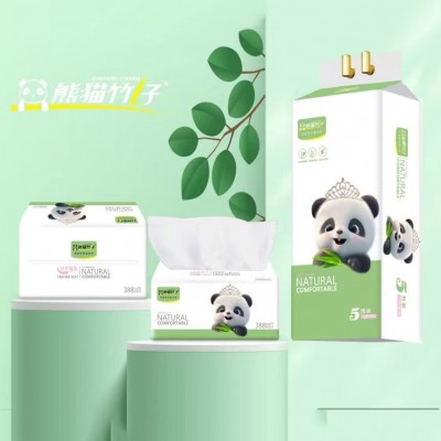 熊猫竹子 卫生纸巾