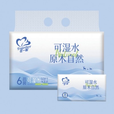 华邦 在一起可湿水卫生抽纸