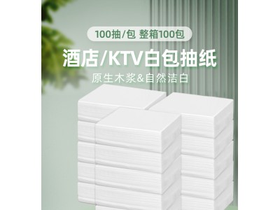 益洁 酒店/KTV白包抽纸