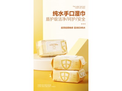 锋沛 纯水手口湿巾