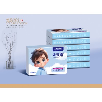 金贝达 宝宝乳霜柔纸巾