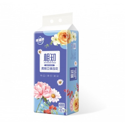 相知柔肤立体压花卫生纸