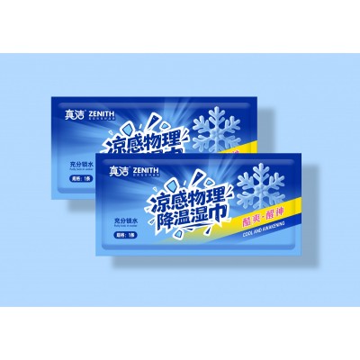 真洁凉感物理降温湿巾