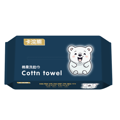 卡浣熊棉柔洗脸巾