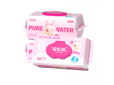 爱怡优 纯水手口湿巾
