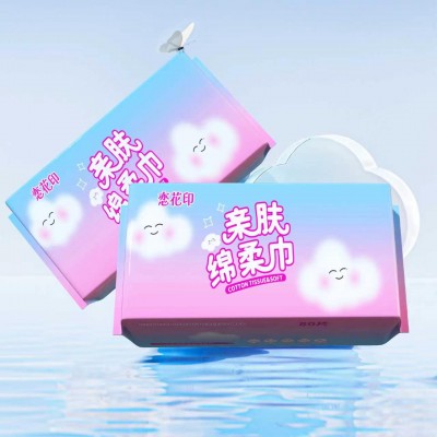 元泰 恋花印亲肤绵柔巾