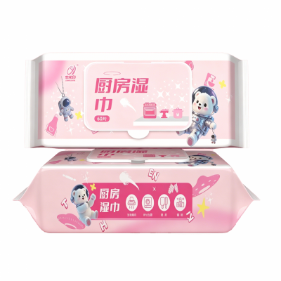 元泰 恋花印厨房湿巾