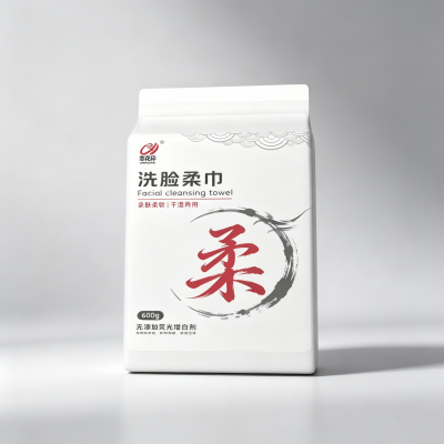 元泰 恋花印洗脸柔巾