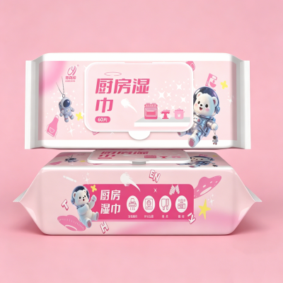 元泰 恋花印厨房湿巾