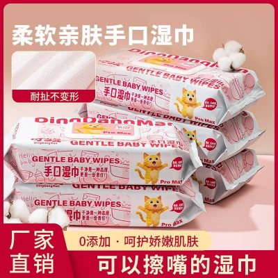 柔软亲肤手口湿巾