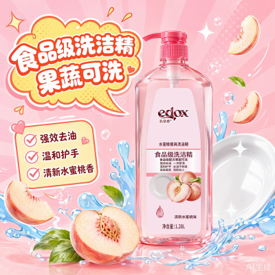 衣朵香 水蜜桃餐具洗洁精